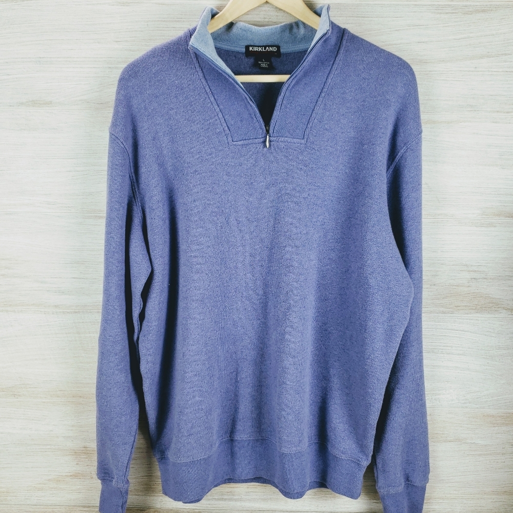 Kirkland Lavender Knit Half Zip Pullover